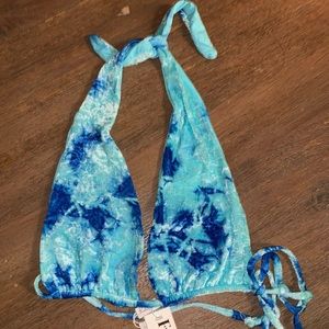 Frankie’s bikini tie dye velvet top